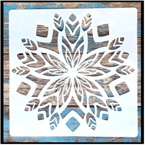    Mandala mintàs festő stencil 30x30 cm-es  műanyag DIY sablon falra, bútorra