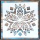  Mandala mintàs festő stencil 30x30 cm-es  műanyag DIY sablon falra, bútorra