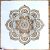 Mandala mintás műanyag sablon 30x30 cm-es DIY festő stencil