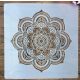 Mandala mintás műanyag sablon 30x30 cm-es DIY festő stencil