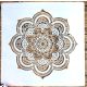 Mandala mintás műanyag sablon 30x30 cm-es DIY festő stencil