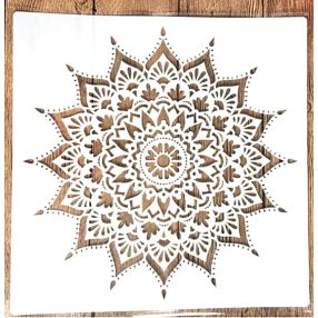 Mandala mintás sablon  30x30 cm-es műanyag DIY  stencil