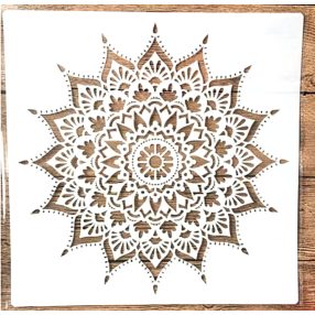 Mandala mintás sablon  30x30 cm-es műanyag DIY  stencil