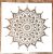 Mandala mintás sablon  30x30 cm-es műanyag DIY  stencil