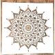 Mandala mintás sablon  30x30 cm-es műanyag DIY  stencil