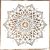 Mandala mintás festő sablon 30x30 cm-es műanyag DIY stencil falra,  bútorra