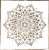 Mandala mintás festő sablon 30x30 cm-es műanyag DIY stencil falra, bútorra