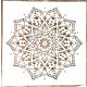 Mandala mintás festő sablon 30x30 cm-es műanyag DIY stencil falra, bútorra