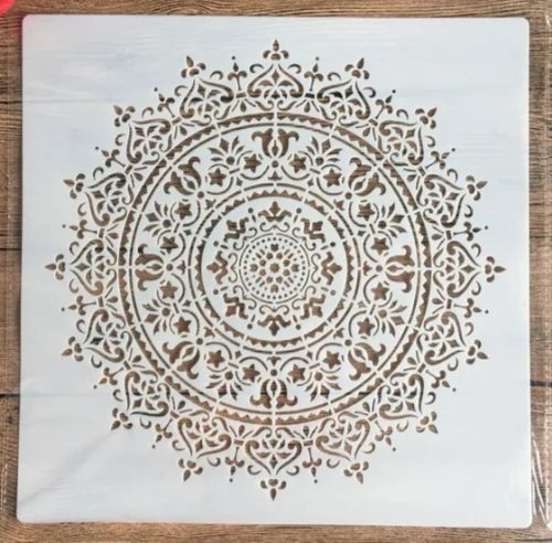 Mandala mintás sablon 30x30 cm-es