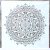 Mandala mintás festő sablon 30x30 cm-es DIY műanyag  stencil falra, bútorra