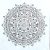 Mandala mintás festő sablon 30x30 cm-es DIY műanyag  stencil falra, bútorra