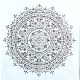 Mandala mintás festő sablon 30x30 cm-es DIY műanyag  stencil falra, bútorra