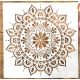 Mandala mintás 30x30 cm-es műanyag sablon DIY stencil falra,  bútorra