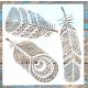 Toll mintás sablon 30x30 cm-es Műanyag DIY   stencil falra, bútorra