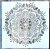 Mandala mintás műanyag  festő sablon 30x30 cm-es DIY stencil falra, bútorra