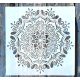Mandala mintás műanyag  festő sablon 30x30 cm-es DIY stencil falra, bútorra