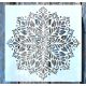 Mandala mintás DIY sablon 30x30 cm-es műanyag festő sablon 