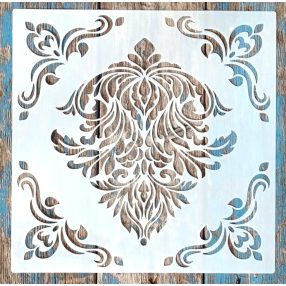   Barokk  mintás DIY  sablon 30x30 cm-es műanyag festő  stencil
