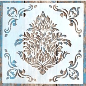   Barokk  mintás DIY  sablon 30x30 cm-es műanyag festő  stencil