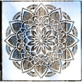   mandala mintás műanyag  sablon 30x30 cm-es DIY festő  stencil 