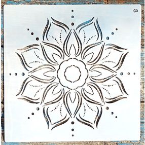   mandala mintás festő sablon  30x30 cm-es műanyag  DIY stencil