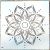 mandala mintás festő sablon  30x30 cm-es műanyag  DIY stencil