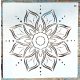 mandala mintás festő sablon  30x30 cm-es műanyag  DIY stencil