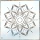 mandala mintás festő sablon  30x30 cm-es műanyag  DIY stencil