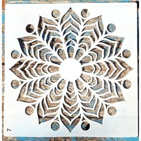   Mandala mintás DIY festő sablon 30x30 cm-es műanyag stencil