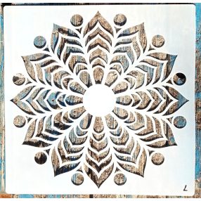   Mandala mintás DIY festő sablon 30x30 cm-es műanyag  stencil