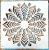 Mandala mintás DIY festő sablon 30x30 cm-es műanyag stencil