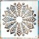 Mandala mintás DIY festő sablon 30x30 cm-es műanyag stencil