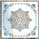Mandala mintás  csempe sablon sarok mintával 30x30 cm-es DIY műanyag stencil falra, bútorra