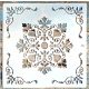 csempe mintás DIY stencil sarok mintával 30x30 cm-es műanyag sablon falra, bútorra