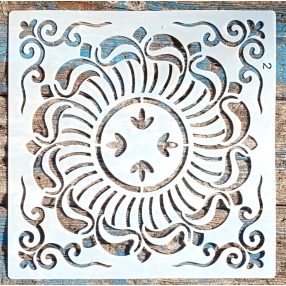   Csempe mintás DIY  sablon 30x30 cm-es műanyag festő  stencil