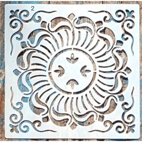   Csempe mintás DIY  sablon 30x30 cm-es műanyag festő  stencil