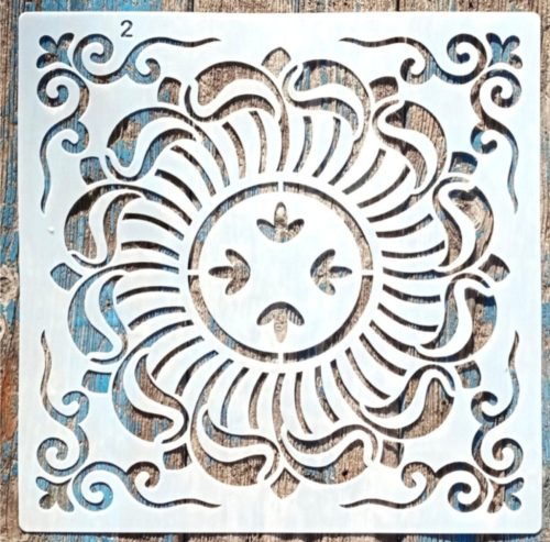 Csempe mintás DIY  sablon 30x30 cm-es műanyag festő  stencil