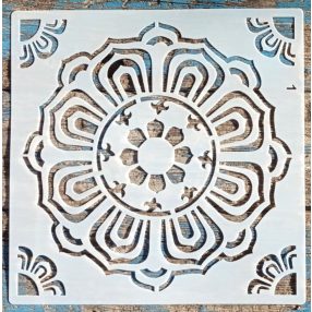   Csempe mintás műanyag festő sablon 30x30 cm-es DIY stencil