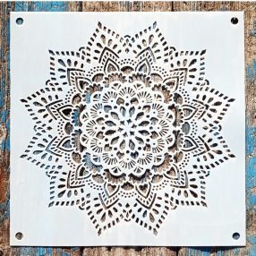   Mandala mintás műanyag sablon  30x30 cm-es DIY festő stencil 