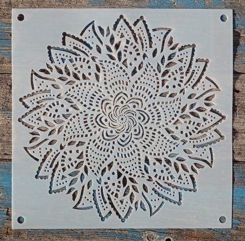 Csipke Mandala mintás  sablon  30x30 cm-es 