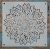 Csipke Mandala mintás sablon 30x30 cm-es