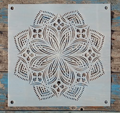 Csipke Mandala mintás  2 sablon  30x30 cm-es 