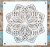 Csipke Mandala mintás  műanyag sablon 30x30 cm-es festő DIY stencil 