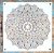 Csipke Mandala mintás festő sablon  30x30 cm-es DIY műanyag stencil 