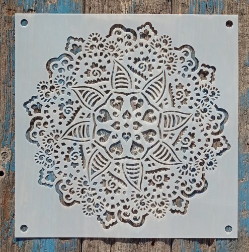 Csipke Mandala mintás  4 sablon  30x30 cm-es 