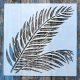 levél mintás műanyag   30x30 cm-es  sablon DIY festő stencil 