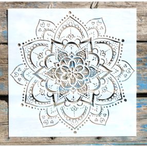 mandala mintás  sablon  30x30 cm-es 