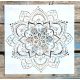 mandala mintás  sablon  30x30 cm-es 