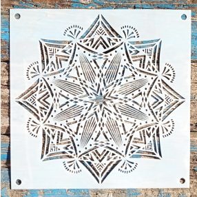 Mandala mintás festő  sablon 30x30 cm-es DIY stencil