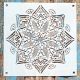 Mandala mintás festő  sablon 30x30 cm-es DIY stencil
